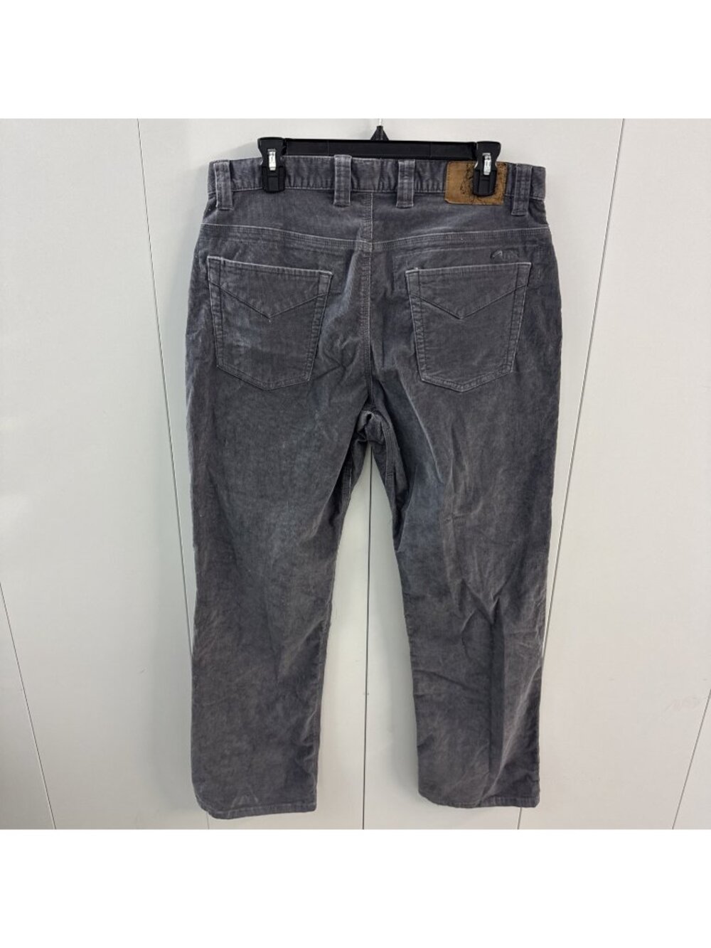 Mountain Khakis Corduroy Pants Classic Fit Straight Leg Gray Men Size 34x32